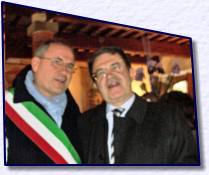 il Sindaco Purgatori e il Presidente Prodi